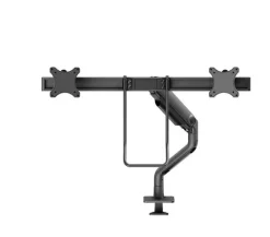 Support de bureau Neomounts DS75S-950BL2 pour 2 écrans de 17"-27" - noir (inclinable, rotatif et pivotant)
