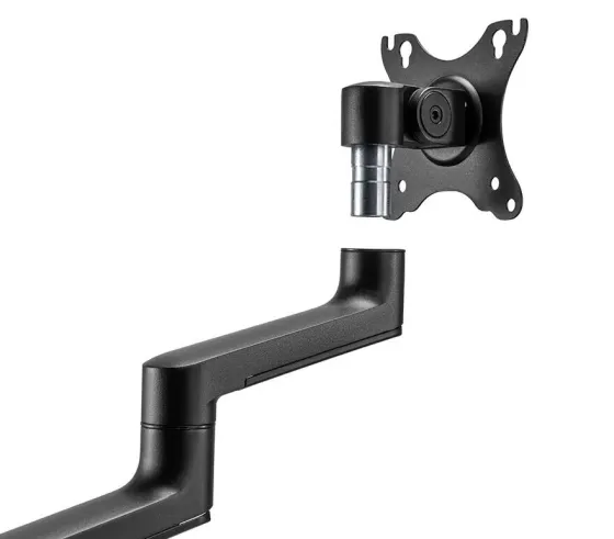 Support de bureau Neomounts DS60-425BL2 pour 2 écrans de 27" - noir (inclinable, rotatif et pivotant)