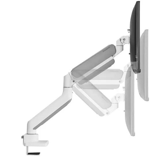 Support de bureau Neomounts DS70-450WH1 pour écran 17"-42" - blanc (inclinable, rotatif et pivotant)
