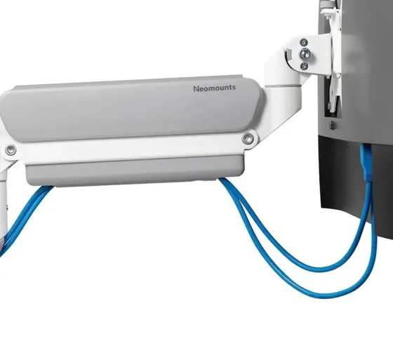 Support de bureau Neomounts DS70-450WH1 pour écran 17"-42" - blanc (inclinable, rotatif et pivotant)