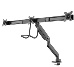 Support de bureau Neomounts NM-D775DX3BLACK pour trois écrans plats jusqu'à 27