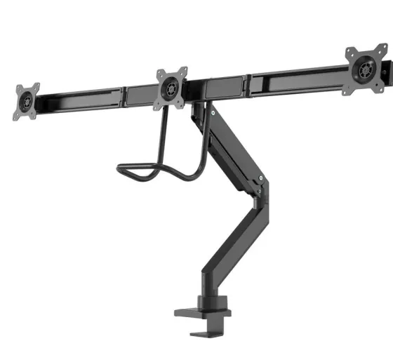 Support de bureau Neomounts NM-D775DX3BLACK pour trois écrans plats jusqu'à 27" | 6 kg (par écran)