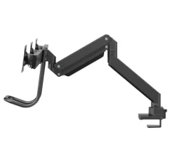 Support de bureau Neomounts NM-D775DX3BLACK pour trois écrans plats jusqu'à 27