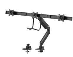 Support de bureau Neomounts NM-D775DX3BLACK pour trois écrans plats jusqu'à 27