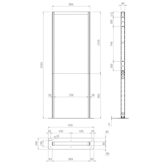 Support de sol Hagor pour Samsung OM55N-D