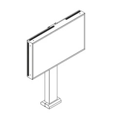 Support d'extérieur fixe Hagor ScreenOut® OH 75 pour série OH 75 (paysage)