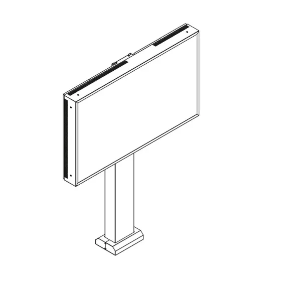 Support d'extérieur fixe Hagor ScreenOut® OH 75 pour série OH 75 (paysage)