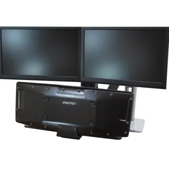 Support Ergotron WorkFit-A, double, avec surface de travail+