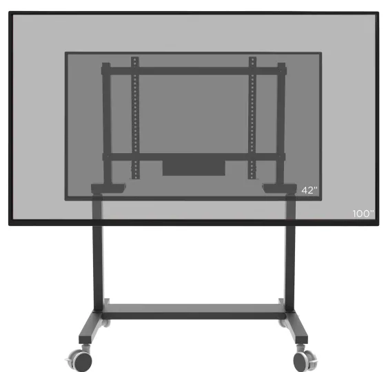 Support mobile celexon PRO Adjust-42100MB réglable en hauteur électriquement - 42"-100", noir