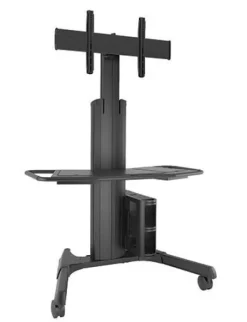 Support mobile Chief LPAUB Large Fusion réglable en hauteur manuellement - 40"-80", noir
