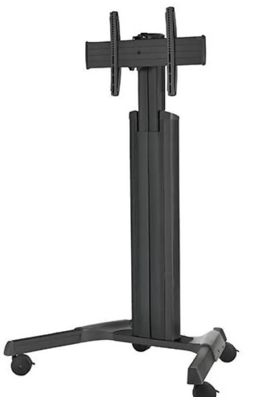 Support mobile Chief MPAUB Medium Fusion réglable en hauteur manuellement - 37"-55", noir
