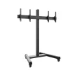 Support mobile Dual Hagor CPS pour 2 écrans - 43"-55" (inclinable)