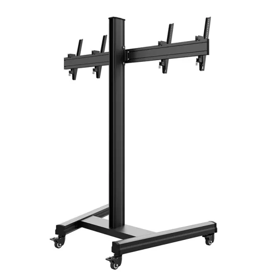 Support mobile Dual Hagor CPS pour 2 écrans - 43"-55" (inclinable)