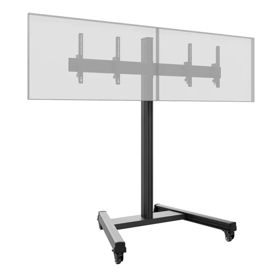 Support mobile Dual Hagor CPS pour 2 écrans - 43"-55" (inclinable)