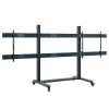 Support mobile Hagor CPS Mobile Stand Dual 3327 pour 2 écrans - 75"-86“, noir