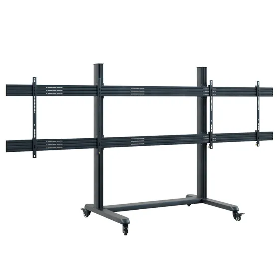 Support mobile Hagor CPS Mobile Stand Dual 3327 pour 2 écrans - 75"-86“, noir