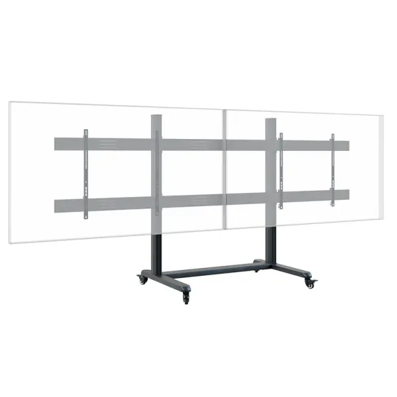 Support mobile Hagor CPS Mobile Stand Dual 3327 pour 2 écrans - 75"-86“, noir
