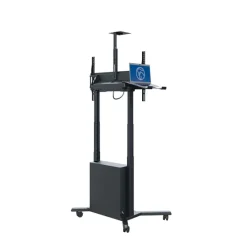 Support mobile Hagor HP Twin Lift M-B réglable en hauteur électriquement - 55"-86"
