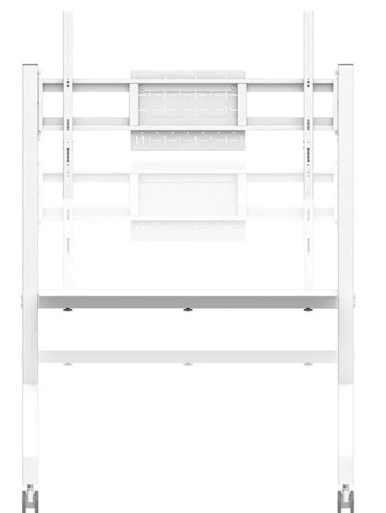 Support mobile Neomounts FL50-525WH1 réglable en hauteur manuellement 55"-86", Blanc