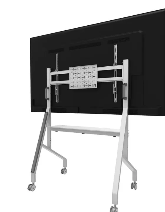 Support mobile Neomounts FL50-525WH1 réglable en hauteur manuellement 55"-86", Blanc