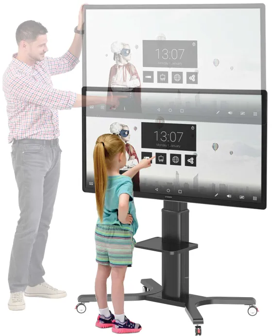 Support mobile Peerless-AV PR598-M réglable en hauteur électriquement - 50"-98", noir