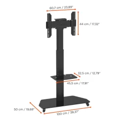 Support mobile/fixe celexon PRO Adjust-3770MP réglable en hauteur manuellement - 37’’-70’’