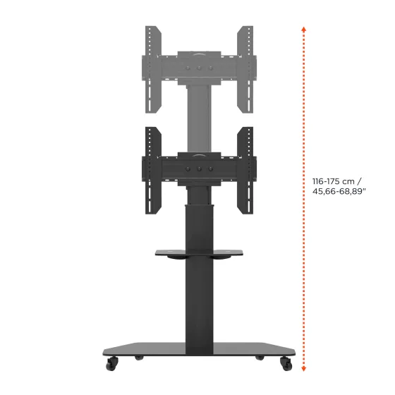 Support mobile/fixe celexon PRO Adjust-3770MP réglable en hauteur manuellement - 37’’-70’’