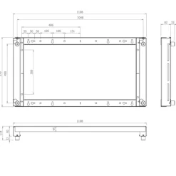 Support mural d'extérieur Hagor WH LG 49XE4F pour LG 49XE4F
