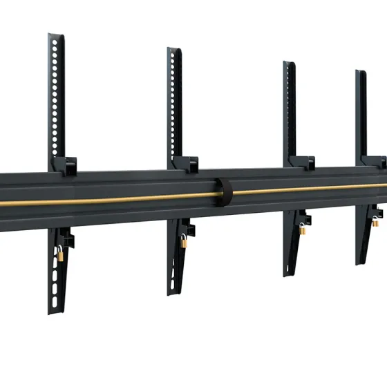 Support mural Hagor comPROnents® Menuboard pour 5 Displays - 46"-65" (Portrait, inclinable)