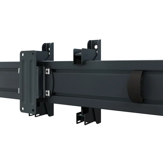 Support mural Hagor comPROnents® Menuboard pour 3 Displays - 32"-43" (Paysage, inclinable)