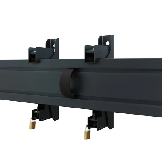 Support mural Hagor comPROnents® Menuboard pour 5 Displays - 32"-43" (Paysage, inclinable)