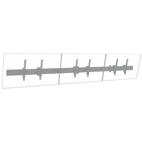 Support mural Hagor comPROnents® Menuboard pour 3 Displays - 46"-65" (Paysage, inclinable)