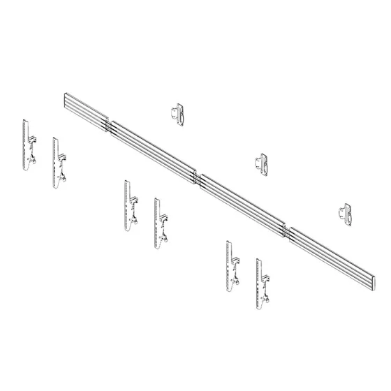 Support mural Hagor comPROnents® Menuboard pour 3 Displays - 46"-65" (Paysage, inclinable)