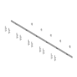 Support mural Hagor comPROnents® Menuboard pour 5 Displays - 46