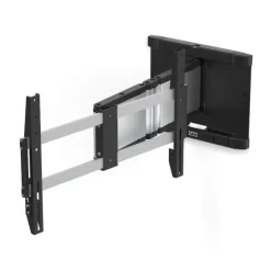 Support mural SMS ICON 3D Large TV - 80", argent/noir (pivotant et inclinable)