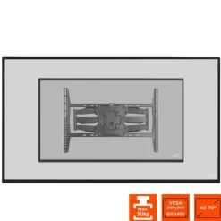 Support mural TV/Display celexon Adjust-S70460 - 42”-70” (pivotant 180°)