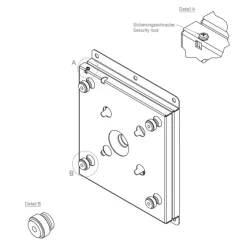 Support mural TV/Display Hagor HA WH One:Quick - 43“