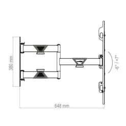 Support mural TV/Display Hagor BrackIT XXL HD II - 65 - 98