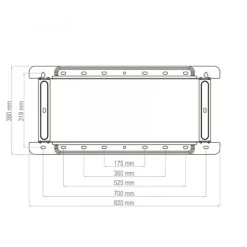 Support mural TV/Display Hagor BrackIT XXL HD II - 65 - 98