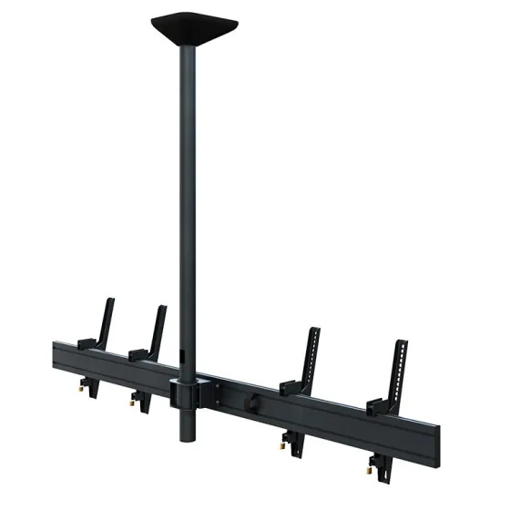 Support plafond Hagor comPROnents® Menuboard pour 2 Displays - 46"-65" (Paysage, inclinable)