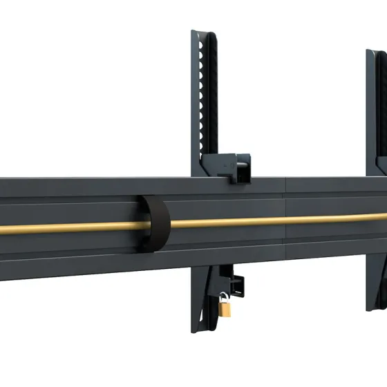Support plafond Hagor comPROnents® Menuboard pour 2 Displays - 46"-65" (Paysage, inclinable)