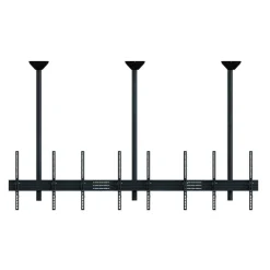Support plafond Hagor comPROnents® Menuboard pour 4 Displays - 46"-65" (Portrait, inclinable)