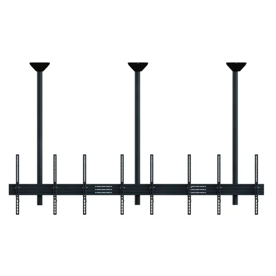 Support plafond Hagor comPROnents® Menuboard pour 4 Displays - 46"-65" (Portrait, inclinable)