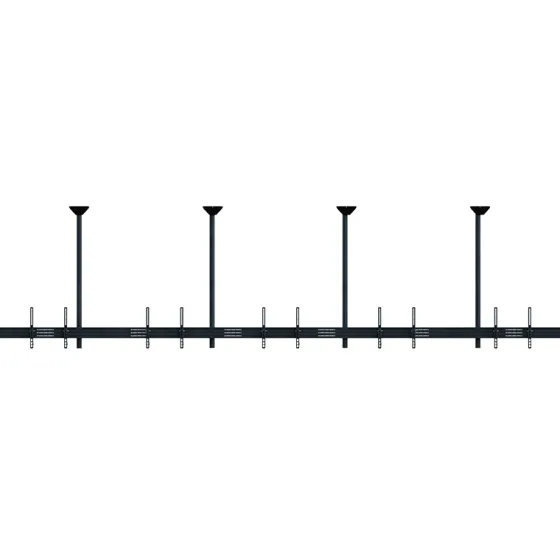 Support plafond Hagor comPROnents® Menuboard pour 5 Displays - 46"-65" (Paysage, inclinable)