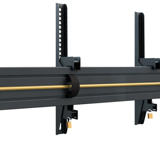 Support plafond Hagor comPROnents® Menuboard pour 3 Displays - 46"-65" (Paysage, inclinable)