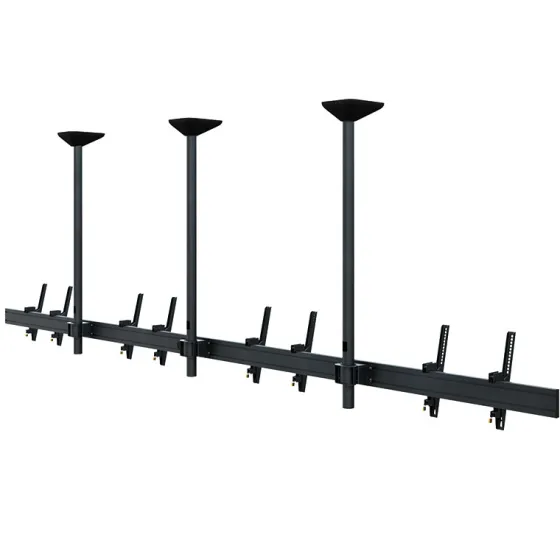 Support plafond Hagor comPROnents® Menuboard pour 4 Displays - 46"-65" (Paysage, inclinable)