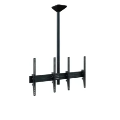 Support plafond Hagor comPROnents® Menuboard pour 2 Displays - 46"-65" (Portrait, inclinable)
