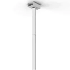 Support plafond HI-ND pour coffre pour Display, longueur réglable de 40-60 cm, blanc