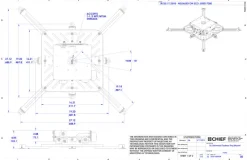 Support plafond universel Chief VCTUB, jusqu'à 68 kg