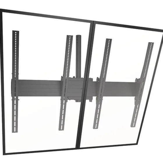 Support pour plafond Chief LCM2x1UP 2x1 pour mur-écran, inclinable, format portrait, noir, 40" à 55"